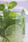 Mojito cocktail in jug — Stock Photo