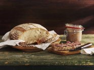 Ustic loaf and bread — Stock Photo