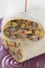 Bean and rice burritos — Stock Photo