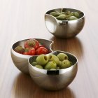 Chillies with giant capers and olives — Stock Photo