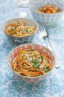 Spaghetti pasta and carrot — Stock Photo