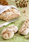 Wholemeal bread with seeds — Stock Photo