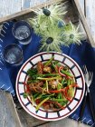 Lamb with ginger — Stock Photo