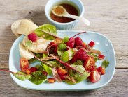 Baby chard salad — Stock Photo