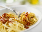 Spaghetti bolognese pasta — Stock Photo