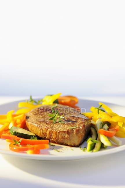 Grilled beef steak — Stock Photo