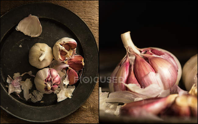 Fresh raw garlic — Stock Photo