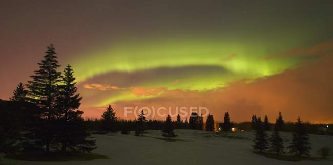 Northern Lights in sky — Stock Photo