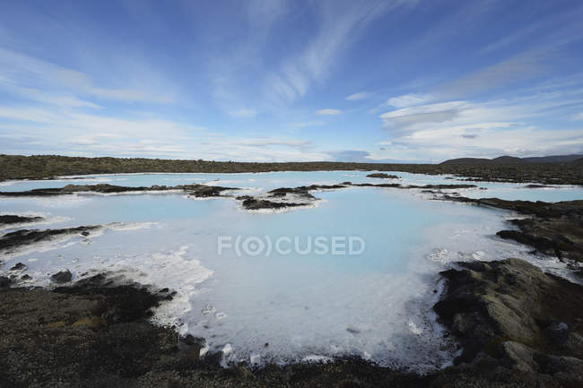 Blue Lagoon et le Spa géothermique; — Photo de stock