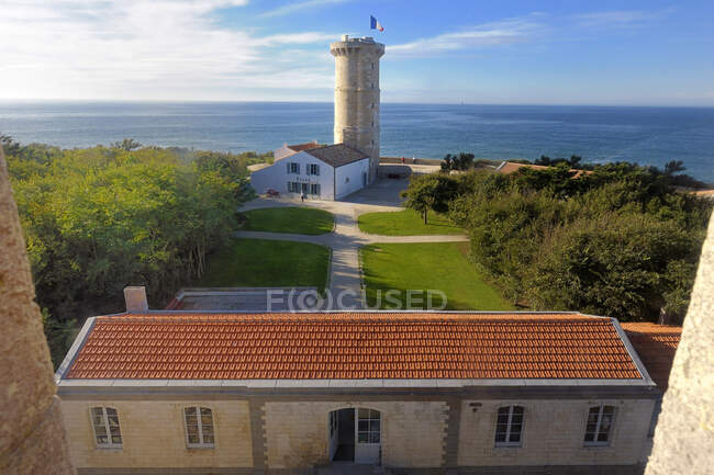 France, Atlantic coast, Ile de Re, old Tour des Baleines — Stock Photo