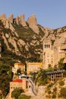 Landscape of the mountains of Montserrat Sant Joan monastery, Catalonia, Spain — Stock Photo