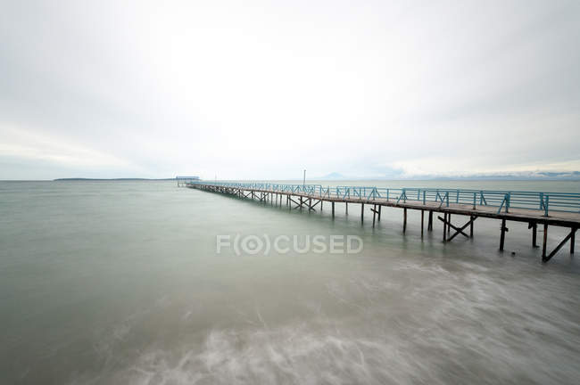Wooden jetty, Kuala Penyu, Sabah, Malaysia — Stock Photo
